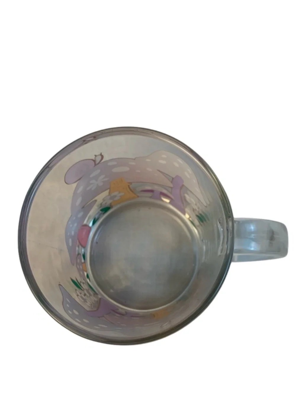 Whimsical Vibrant Polka Dot Mushroom Glass Mug Colorful